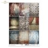 Carnival - When the Curtain Falls * Karnawał, harlekin, teatr, kurtyna, scena, stare deski, romby, vintage, zniszczona tapeta, tekstura, maskarada*Carnival, harlequin, theater, curtain, stage, old planks, diamonds, vintage, distressed wallpaper, texture, 